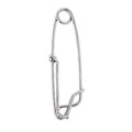 Pikkukuva 5 / 5: 5 kpl/pakkaus pitkäsiimaleikareita ruostumattomasta teräksestä Snap Swivel Longline Branch Hanger Tonnikalan kalastusliittimet M
