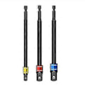 Miniatyrbilde 1 av 5: 1/4\" 3/8\" 1/2\" Pipenøkkeladaptere For Slagtrekker Med Sekskant Til Firkant Pipe Bor Forlengelse black extended suit