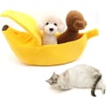 Miniatyrbilde 1 av 5: Vinter katt Banan Seng hundebur varm Båt KJÆLEDYR soveseng Bomulls pute