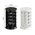 Miniatyrbillede 3 af 5: Karrusel Stand 40 Pods Opbevaringsstativ Roterende Kaffekapsel Organizer 360-graders Roterende Kaffe White