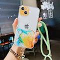 Pikkukuva 1 / 5: Marmorikuvioinen TPU-kotelo iPhone 13 Pro Maxille Yellow