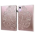 Pikkukuva 1 / 5: Riikinkukko-nahkainen tablettikotelo Xiaomi Redmi Pad SE:lle Rose Gold