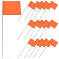 Miniatyrbillede 1 af 4: 50 stk. Markeringsflag til vanding, græsplæne, have, landskab, konstruktion