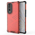 Miniatyrbild 1 av 5: Honeycomb Mobilskal för Honor 70 5G Red