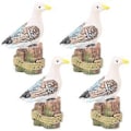 Miniatyrbillede 1 af 3: 4 stk. Simulations Mini Fuglefigurer Dyremodel Legetøj Til Have Dukkehus
