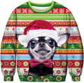 Jultröja 3D Digitaltryck Rundhalsad Sweatshirt - W2582706 - Storlek M M