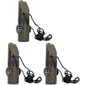 Miniatyrbild 4 av 5: 3-pack Multifunktionell Visselpipa, 7-i-1 Bärbar LED-Termometer, Kompass