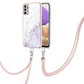 Miniatyrbild 1 av 4: Marmor IMD TPU Mobilskal För Samsung Galaxy A33 5G White 006