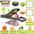 Miniatyrbillede 1 af 5: Slicer - 13 i 1 Multifunktionel Grøntsagssnitter Slicer, Skæring