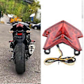 Miniatyrbilde 4 av 5: Motorsykkel LED Baklys Lampe Brems Blinklys Baklykt for Kawasaki Z800 2013 2014 (Rød)