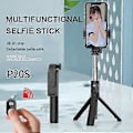 Miniatyrbillede 4 af 5: Udtrækkelig mobilholder med fjernbetjening P20S Sort 18,5-72 cm