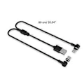 Miniatyrbillede 3 af 5: 2 i 1 Opladerkabel til Controller Hurtig Opladning Type-C Kabel 90 Graders Magnetisk Opladerkabel Type-C Enhed