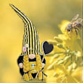 Miniatyrbild 4 av 5: Humlebi Gnome, Skandinavisk Tomte Nisse Dvärg Svenska Figurer Bi Heminredning (pojke) boy