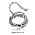 Miniatyrbild 3 av 5: Justerbart Punk Ormhalsband Böjbart Ormhalsband Flexibelt Vridbart Multifunktionellt Halsband Armband Gotiska Smycken Black cobra 3