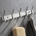 Miniatyrbilde 1 av 5: Veggmontert klesstativ 5 kroker kleskrok baderom håndkleholder SUS304 rustfritt
