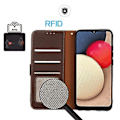 Miniatyrbillede 4 af 4: Litchi Tekstur RFID PU Etui Til OnePlus Ace / 10R Brown