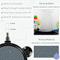 Miniatyrbillede 4 af 5: 10CM Luftstensskivel Boblediffusor med sugekopper til pumpe Aq