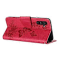 Miniatyrbild 3 av 5: Fodral för Samsung Galaxy A05s 4G, Folio PU Läder Fjärilar Blomma Mobilskal Style B