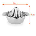 Miniatyrbilde 3 av 5: Rustfritt stål manuell juicer sitron appelsin fruktpresser med bolle juicer sil