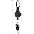 Miniatyrbillede 2 af 5: Kuuqa Triomphe Trækbart Nøglering med 60 cm Metal Kabel, Robust