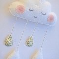 Miniatyrbillede 5 af 5: Sky Raindrop Vedhæng Vuggestue Soveværelse Vindue Væg Tint Krybber Være
