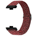 Miniatyrbillede 2 af 5: Justerbar flettet nylon urrem i vævet stil til Huawei Watch Fit 3 Style E