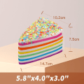 Miniatyrbillede 2 af 5: Klemmelegetøj Kage Langsomt Stigende Kawaii Regnbue Squishy Anti-Stress