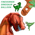 Miniatyrbillede 3 af 5: 10 stk. dinosaur ballon, inkl. 8 stk. dinosaur ballon og