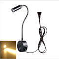 Miniatyrbilde 3 av 5: LED leselampe, 360° rotasjon nattlampe, varm hvit farge