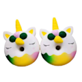 Pikkukuva 1 / 5: 2 kappaletta 6 tuuman Squishies Jumbo Unicorn Donut Kawaii Pehmeä Hidas R