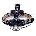 Pikkukuva 1 / 5: USB Ladattava 5LED Kirkas Otsalamppu Ulkoiluun, Retkeilyyn ja Kalastukseen