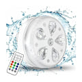 Miniatyrbild 1 av 5: LED-Underwaterbelysning, Nedsänkbar LED-lampa med RF-fjärrkontroll