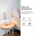 Miniatyrbillede 4 af 4: 2 stk. Kreativ stofkunst lampeskærm bordlampe skygge hjemme lysbeskytter