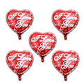Miniatyrbillede 2 af 2: 5 stk. Valentinsdag Ballon Romantisk Kærlighedshjerte Dekorationsballoner til Forlovelsesbryllupsfest