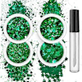 Miniatyrbild 1 av 5: 4 Ask Nagelkonst Glitter Paljetter Nagel Flakes Design Holografiska Nagelkonst Tillbehör för Kvinnor Flickor Manikyr Glimmer Set of 15