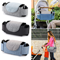 Miniatyrbild 5 av 5: Baby Buggy Organizer Vagn Barnvagn Mugghållare Väskor Mamma Väska Uni