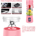 Miniatyrbild 5 av 5: Bärbar Smoothie Blender, Personlig Blender med 6 3D Blad, USB