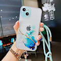 Pikkukuva 1 / 5: Marmorikuvioinen TPU-kotelo iPhone 13 Pro:lle Blue
