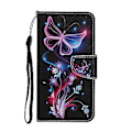 Miniatyrbillede 2 af 5: Farvet Tegne Etui til iPhone 12 Pro Max Fluorescent Butterfly