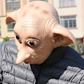 Pikkukuva 2 / 4: Halloween Elf Latex Mask Harry Potterin taianomainen maailma 12 Dobbyn koti..