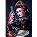 Pikkukuva 1 / 5: Timanttimaalaus 5D Timanttimaalaus Geisha Kukka Nainen DIY Crys
