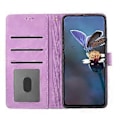 Miniatyrbillede 3 af 5: Til Samsung Galaxy A16 5G/A16 4G Etui Blomsterdesign Læder Wallet Telefon Cover med Håndledsrem Style C