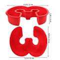 Miniatyrbillede 2 af 3: Silikone Bageform Kageform Nummer 3 Formet Kage Dessert Bageform