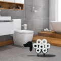 Miniatyrbillede 5 af 5: Toiletpapirholder i metal, hundeformet papirholder til opbevaring af papir til badeværelset