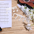 Miniatyrbillede 4 af 5: 2 stk. Metal Musik Bog Klip, Musik Stativ Klip Noder Klip f