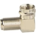 Miniatyrbilde 3 av 3: 2-pakks rettvinklet F-type koaksial RG6-adapter