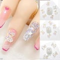 Miniatyrbillede 2 af 5: 20 stk. Søde Bjørn Neglekunst Dekorationer Bjørn Resin Krystal Aurora Rhinestones Farverige Negle Charm Negle Charms Tilbehør H1803