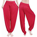 Pikkukuva 1 / 5: Naisten rennot, suuret modaali harem-housut, tanssihousut, jooga-asu red 2XL