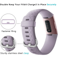 Miniatyrbilde 5 av 5: 2-pakning med kompatible erstatningsreimer for Fitbit Charge 3/Fitbit C
