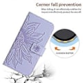 Miniatyrbillede 5 af 5: Til Oppo A58 4G Wallet Telefon Cover Solsikke Prægning Stativ Læder Etui med Håndrem Style B
